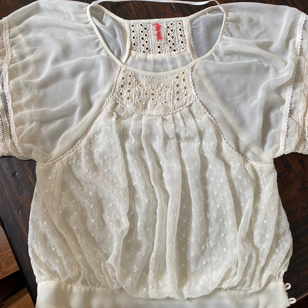 Free People White Blouse
